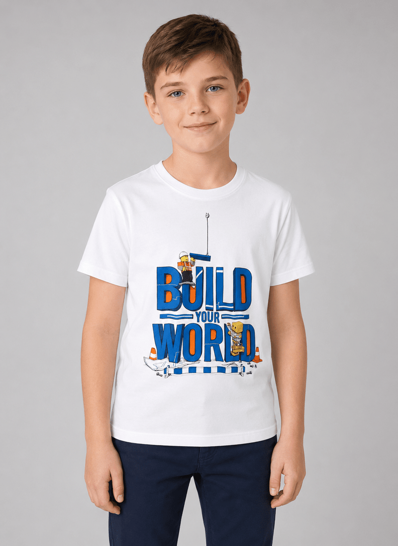 Tricou copii BUILD YOUR WORLD 4-16 ani