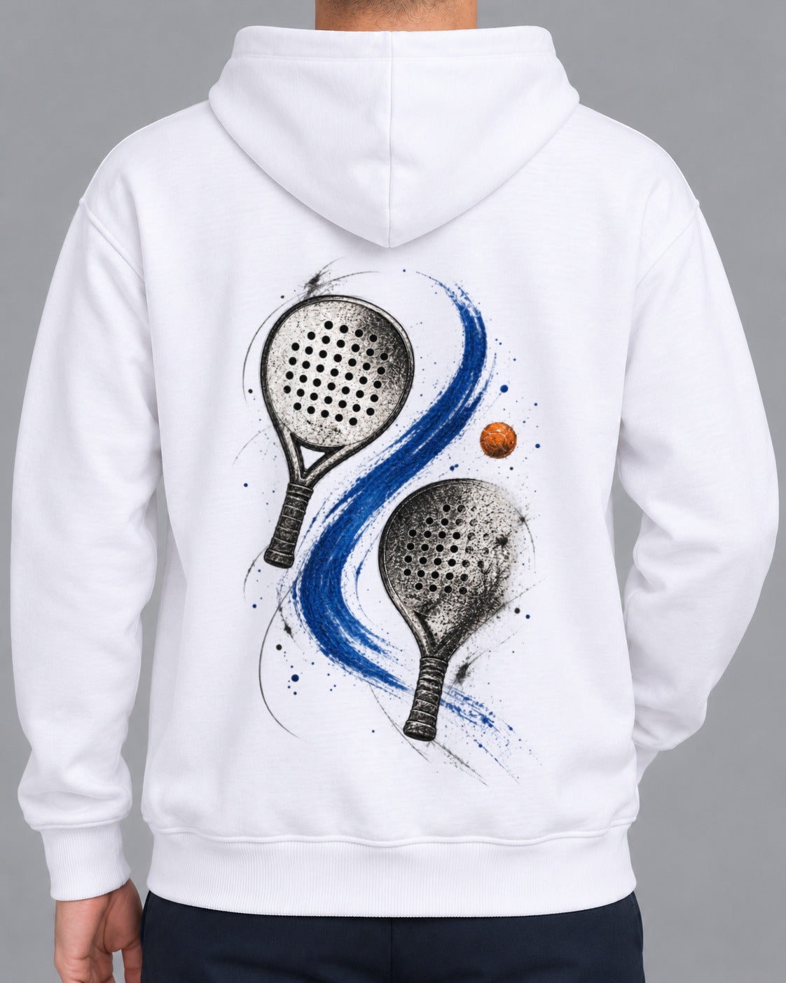 Duo Padel Kapuzenpullover Blau-1