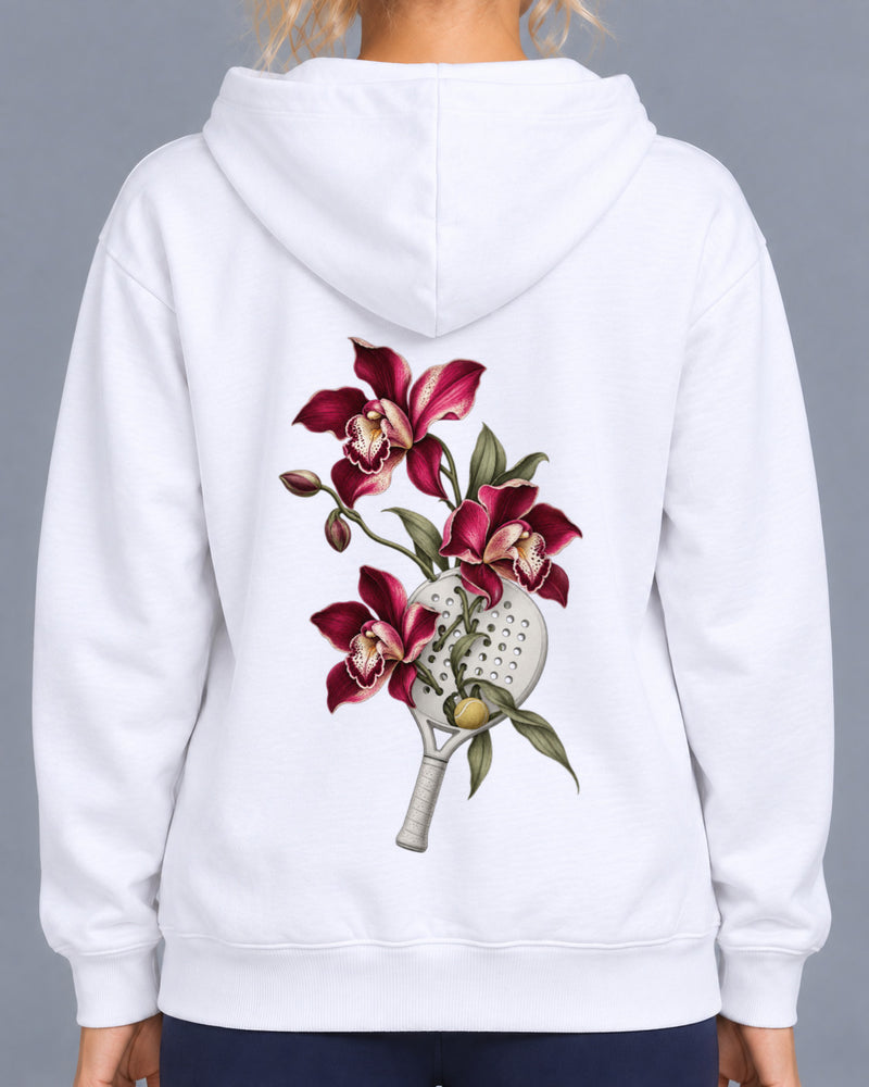 Padel-Kapuzenpullover mit Blumenmuster-1