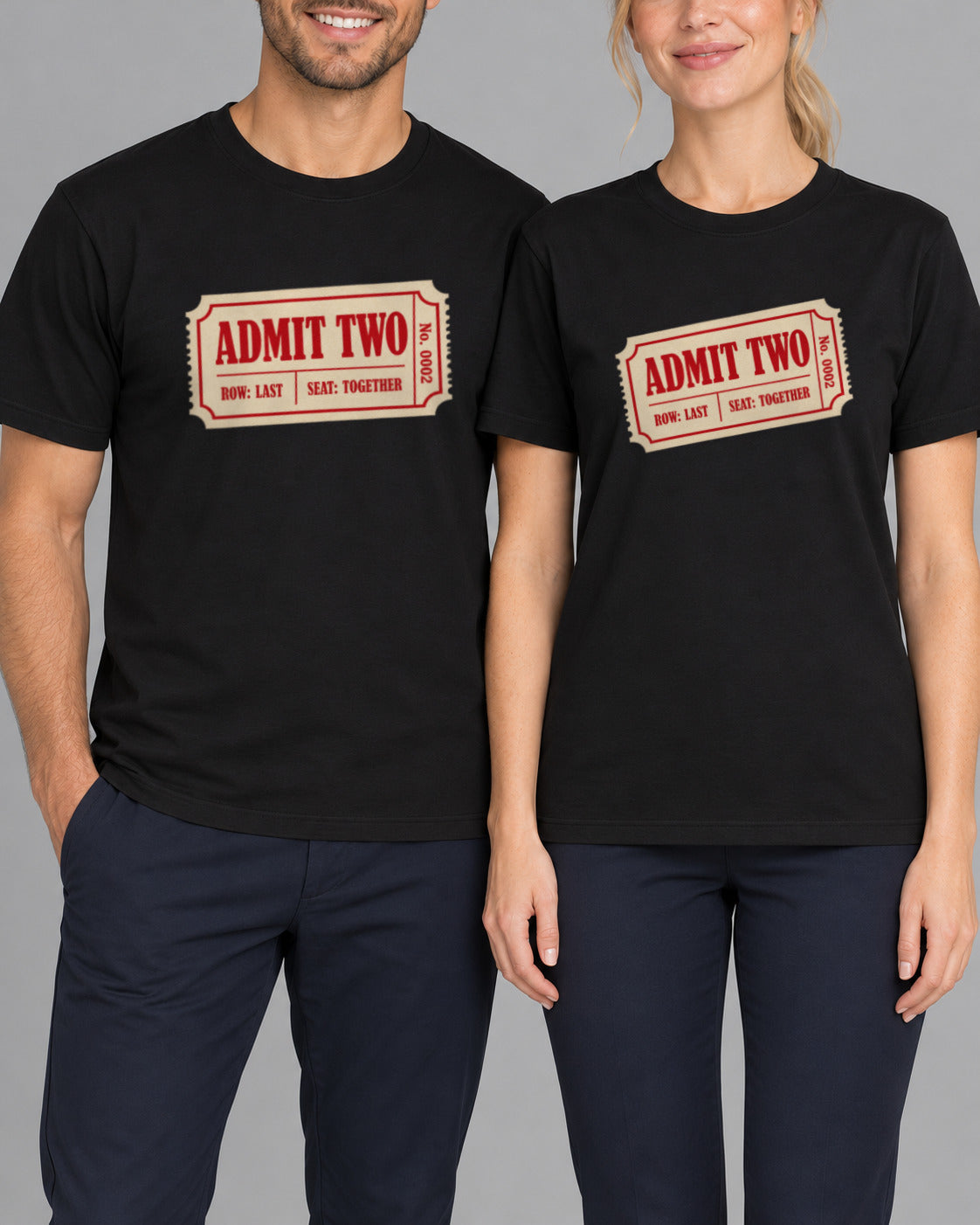 Set tricouri cuplu Admit Two-1