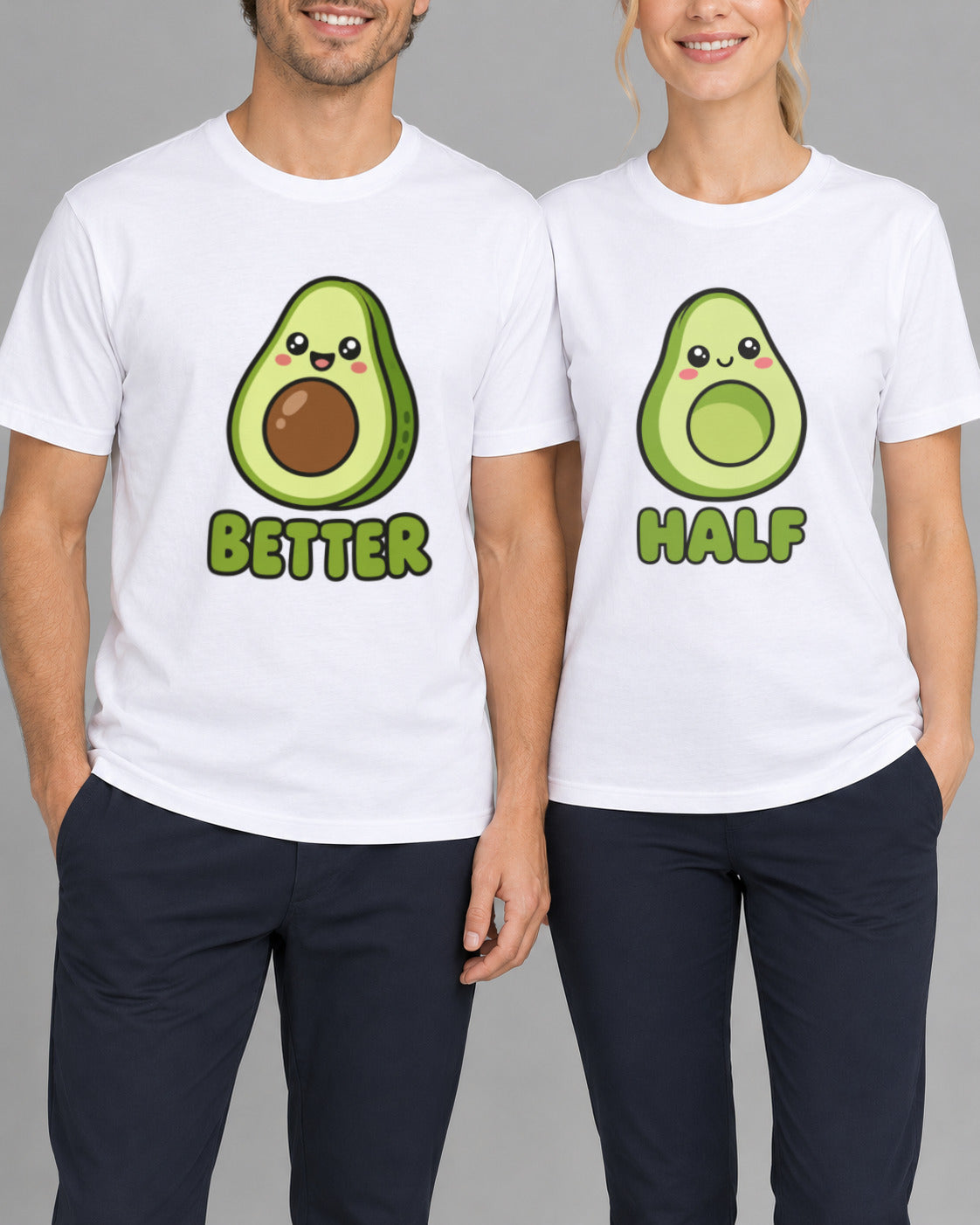 Set tricouri cuplu Avocado-1