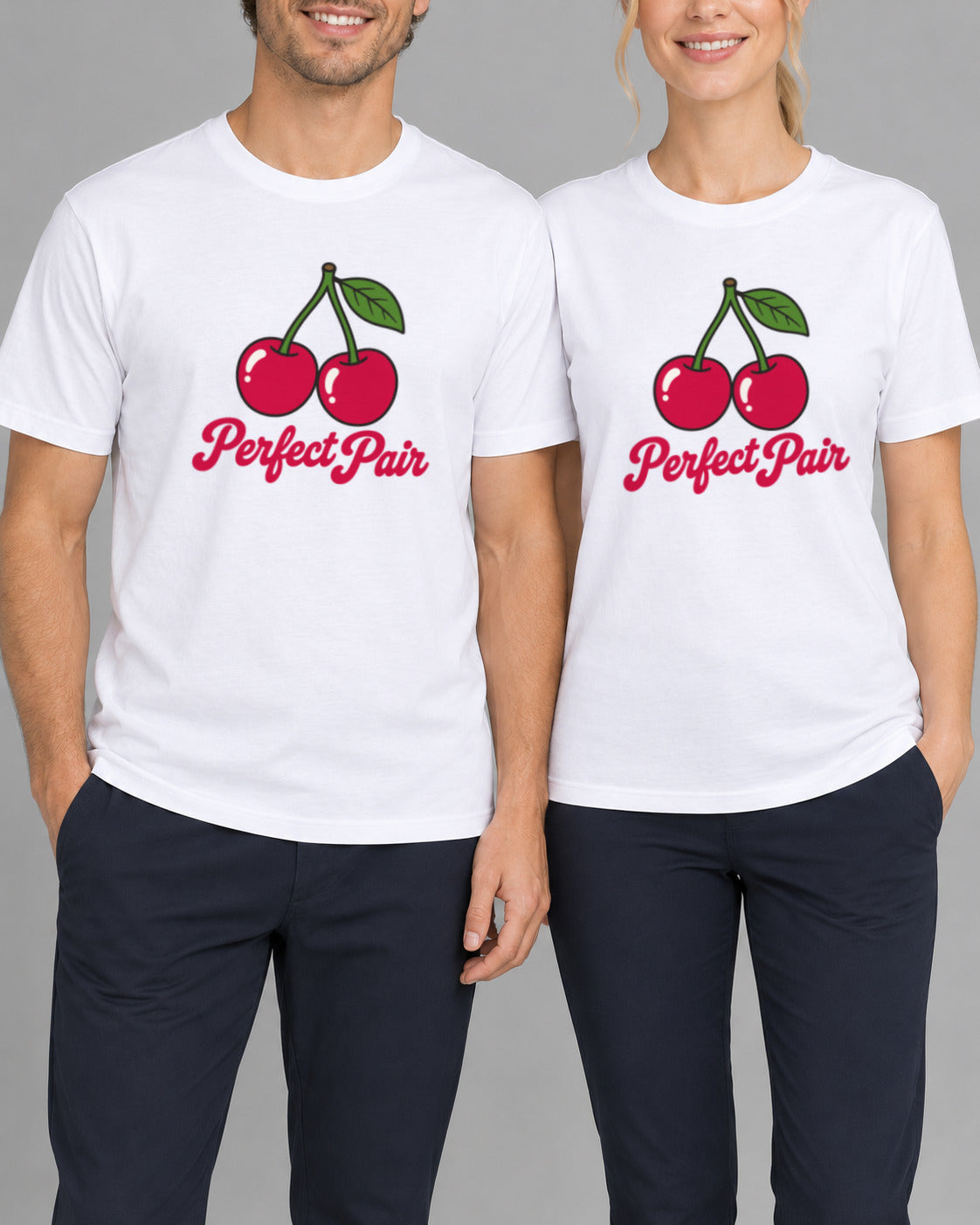 Set tricouri cuplu Cherries-1