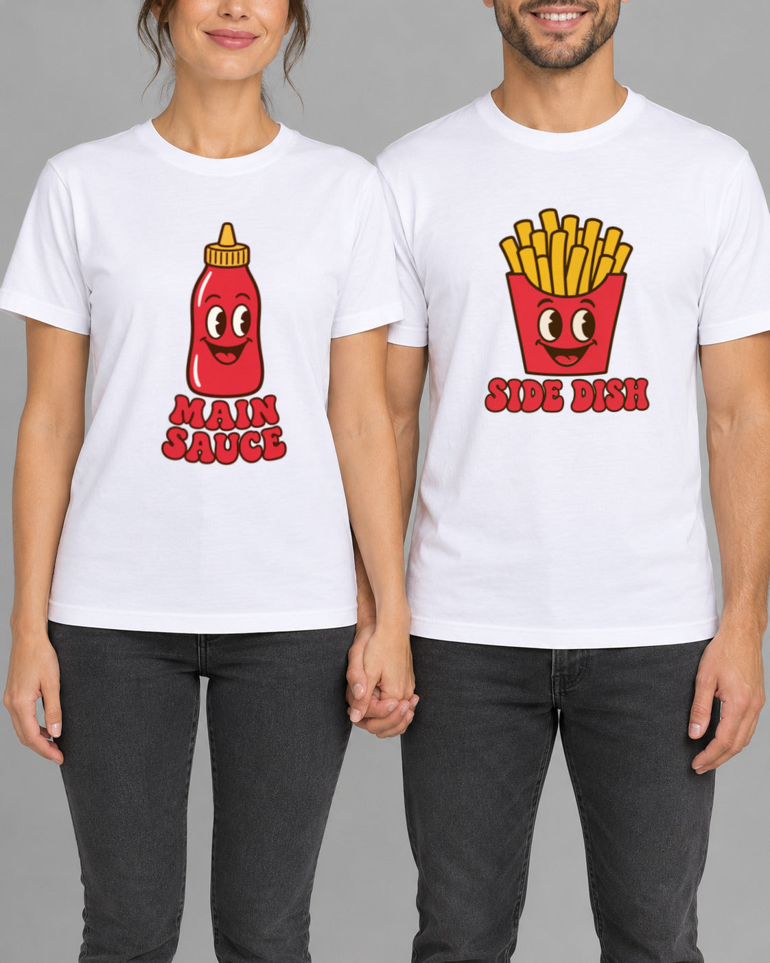 Set tricouri cuplu Fries-1