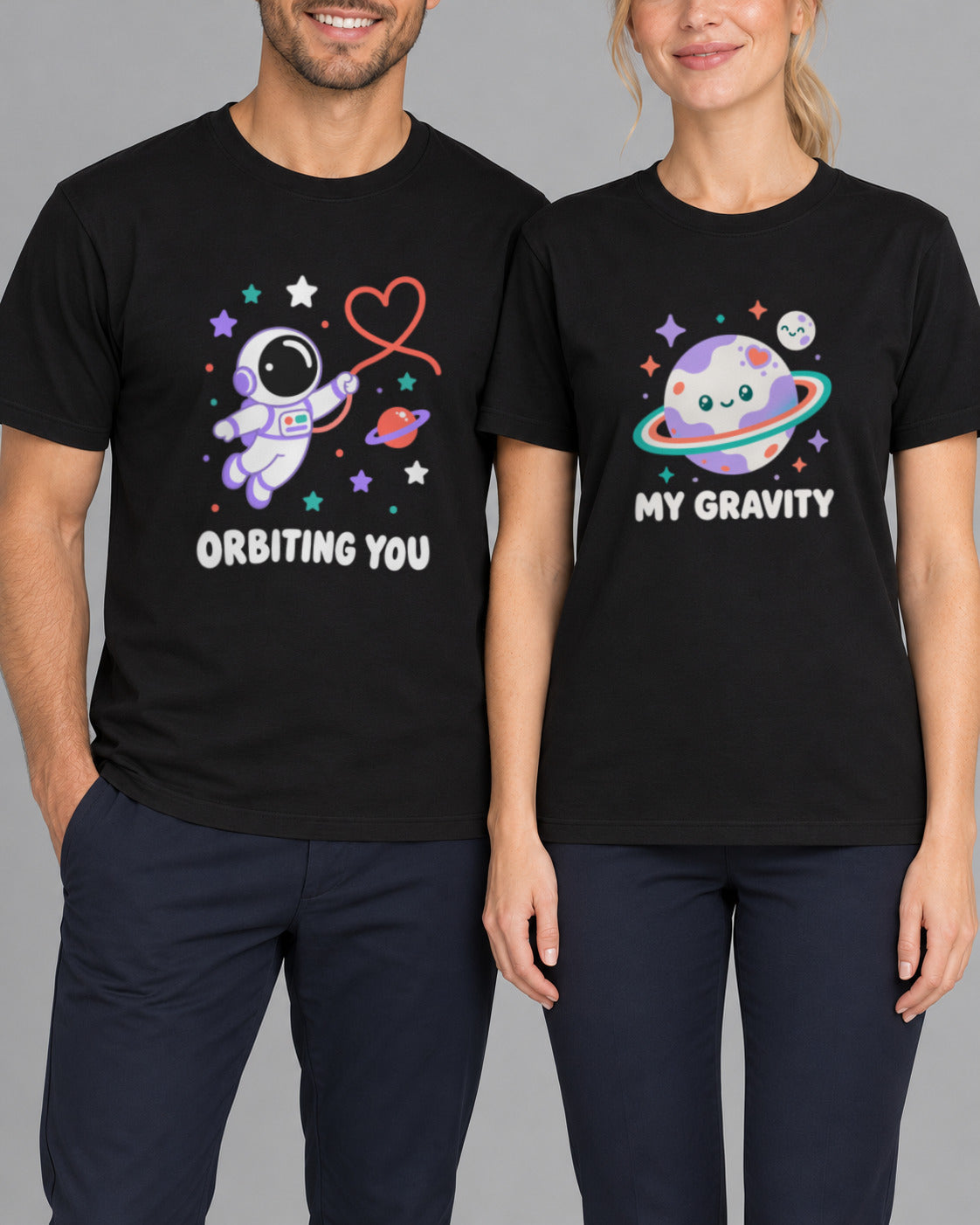 Set tricouri cuplu Gravity-1
