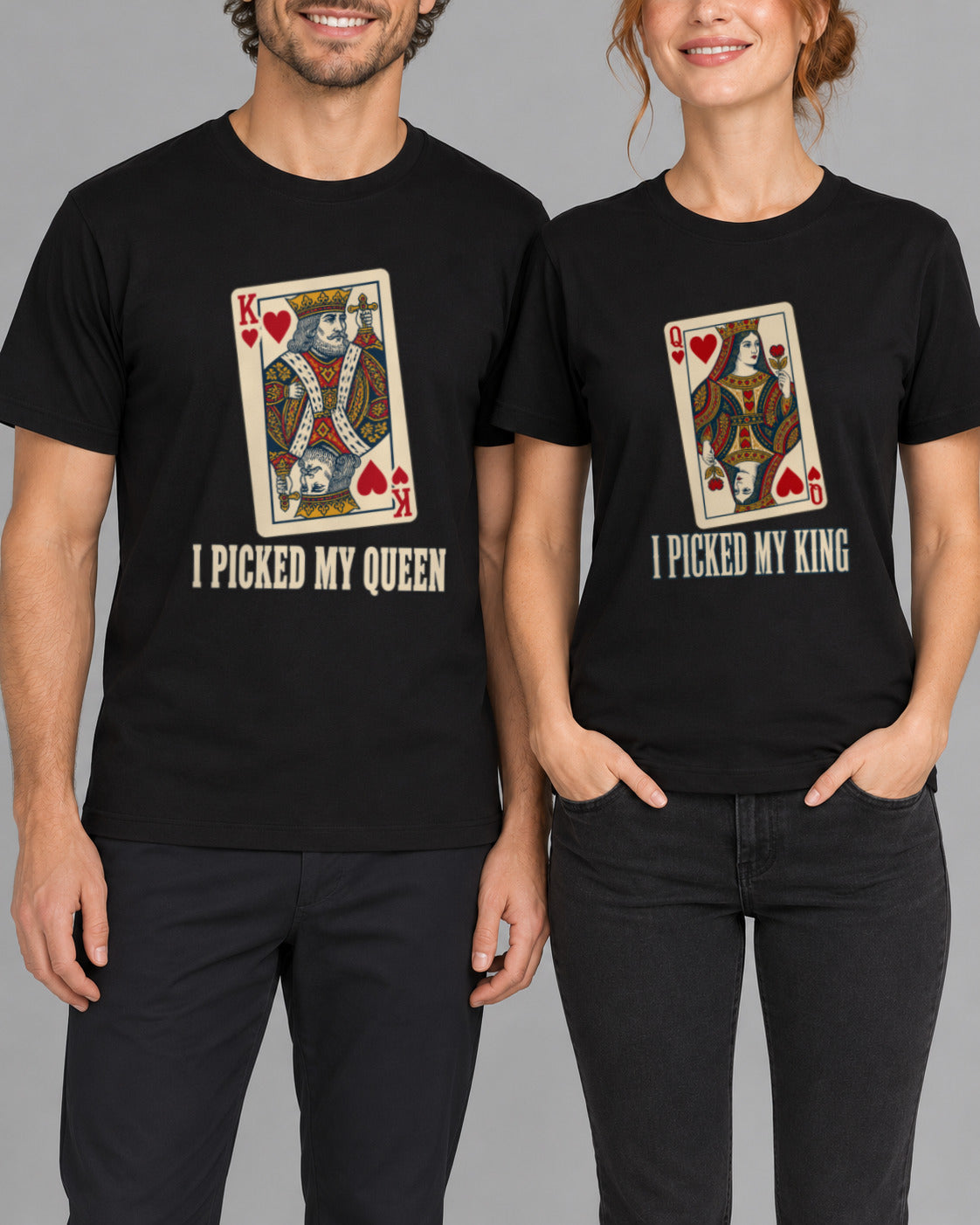 Set tricouri cuplu King & Queen-1