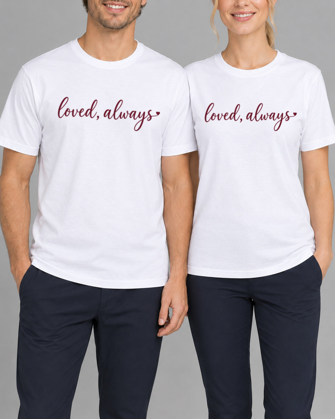 Set tricouri cuplu Loved Always-1