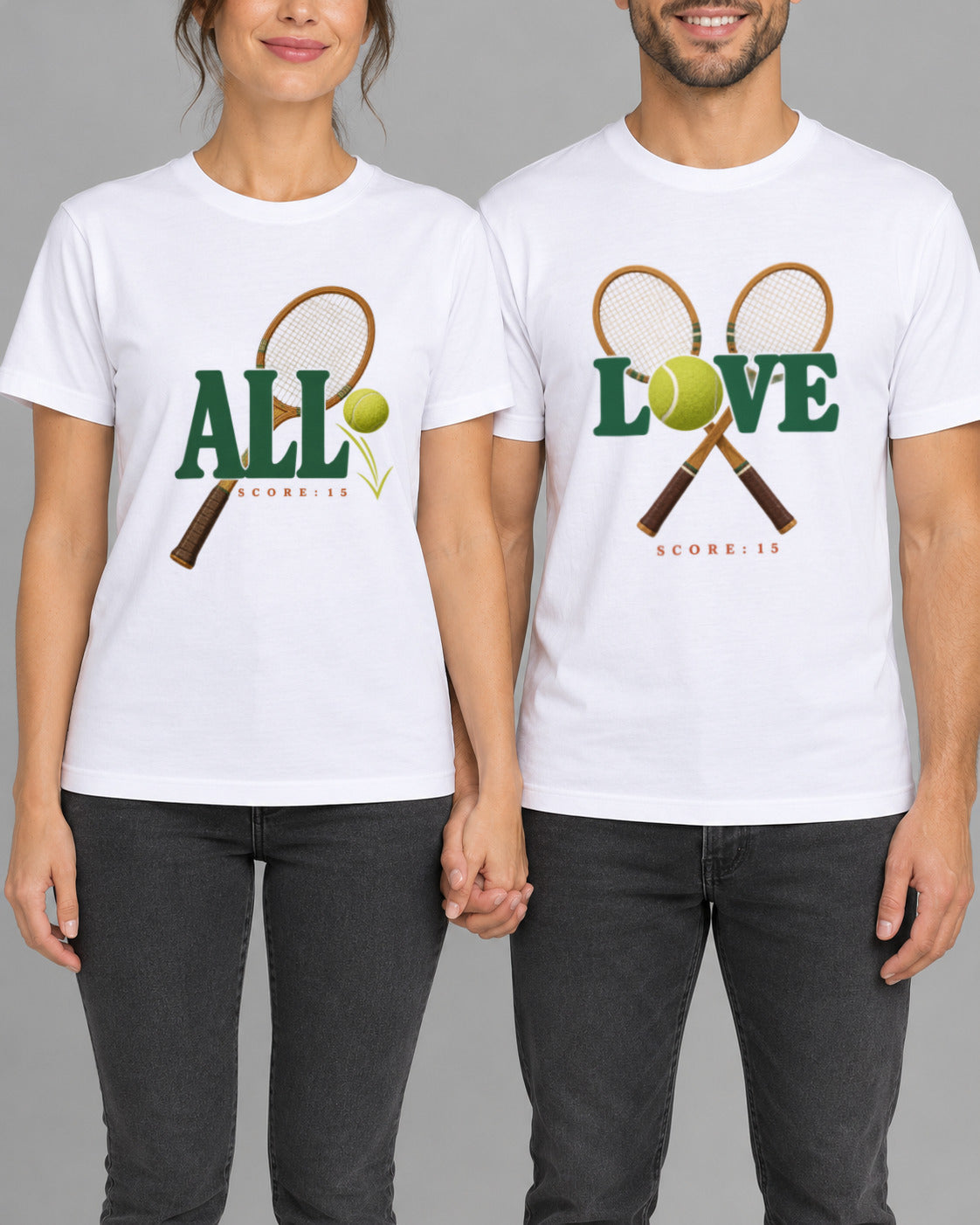 Set tricouri cuplu Tennis-1