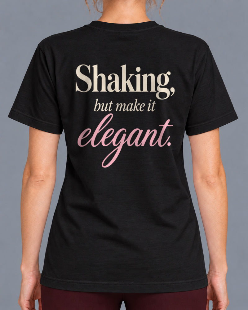 Tricou Shaking But Make It Elegant – culoare negru