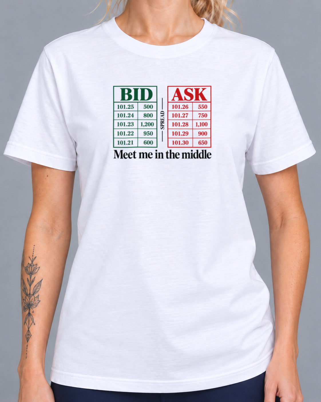 Tricou Bid Ask Meet Me In The Middle
