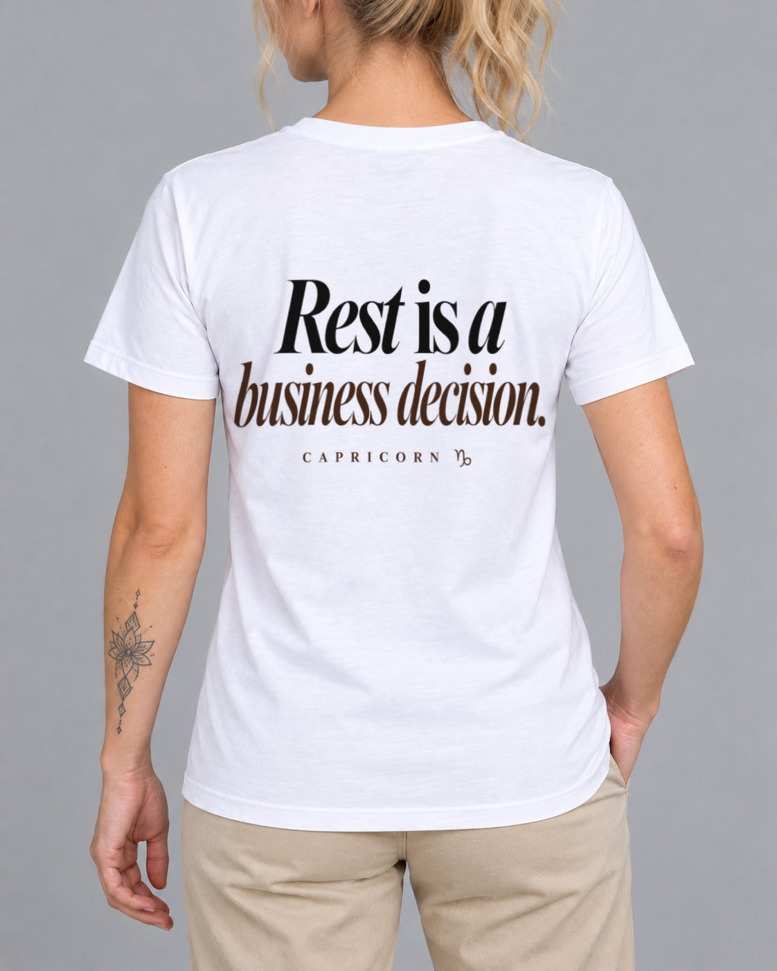 T-Shirt Capricorn Rest is a business decision-1
