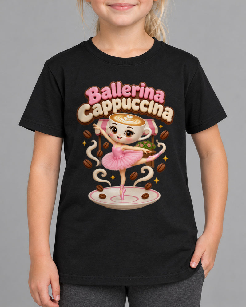 Kinder-T-Shirt Ballerina Cappuccina-1