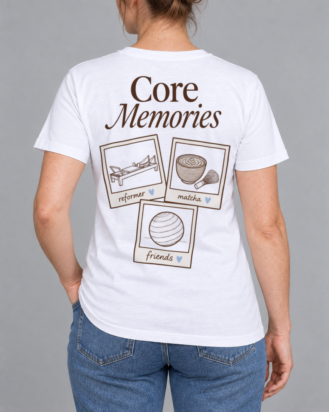 Tricou Core Memories – culoare alb