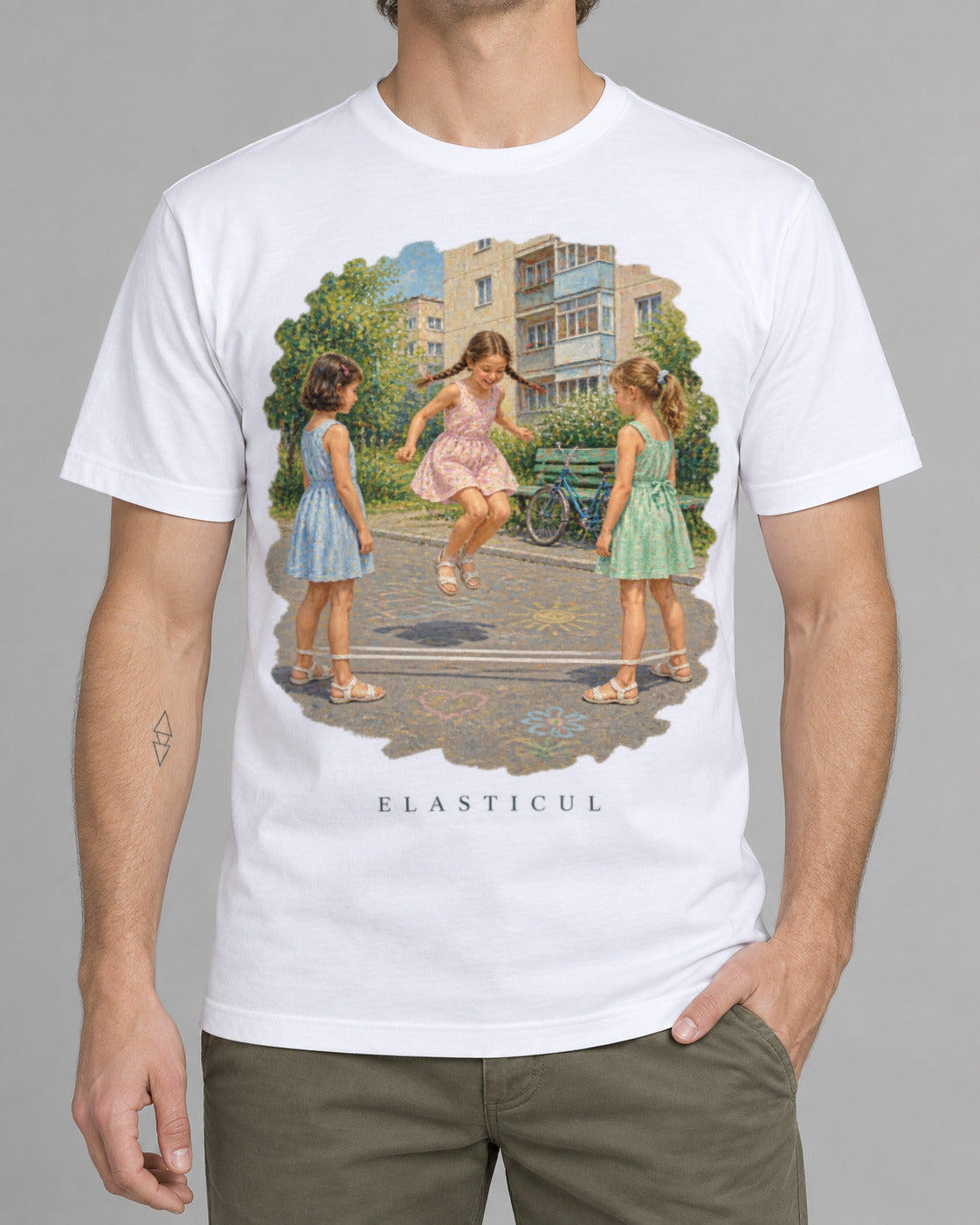 Elastic T-shirt-2