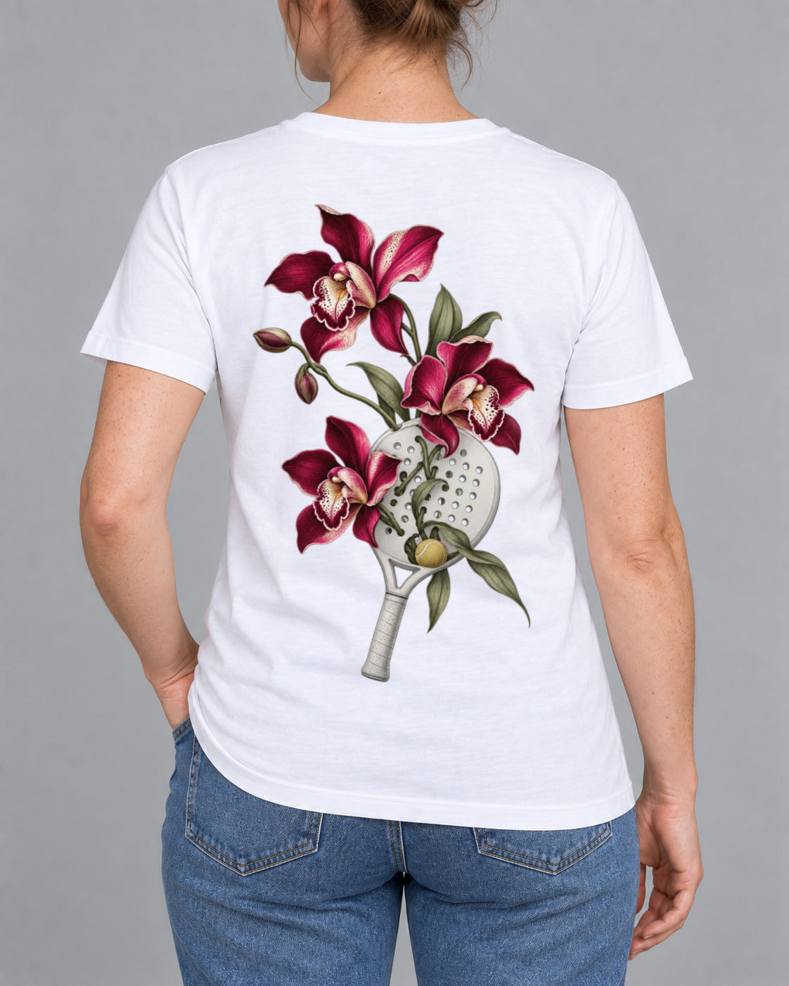Padel-Shirt mit Blumenmuster