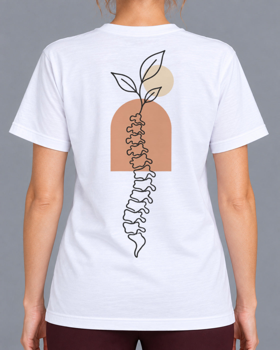 Tricou Growing Spine – culoare alb