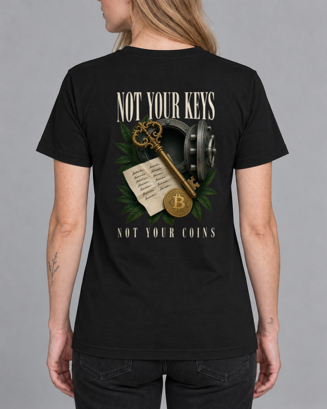 Tricou Not Your Keys Not Your Coins-1