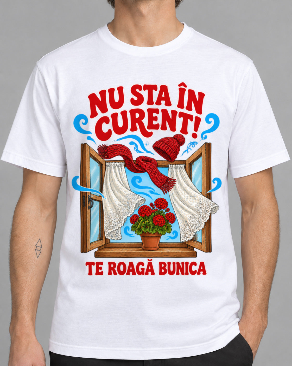 T-Shirt "Nicht im Zug stehen"-2
