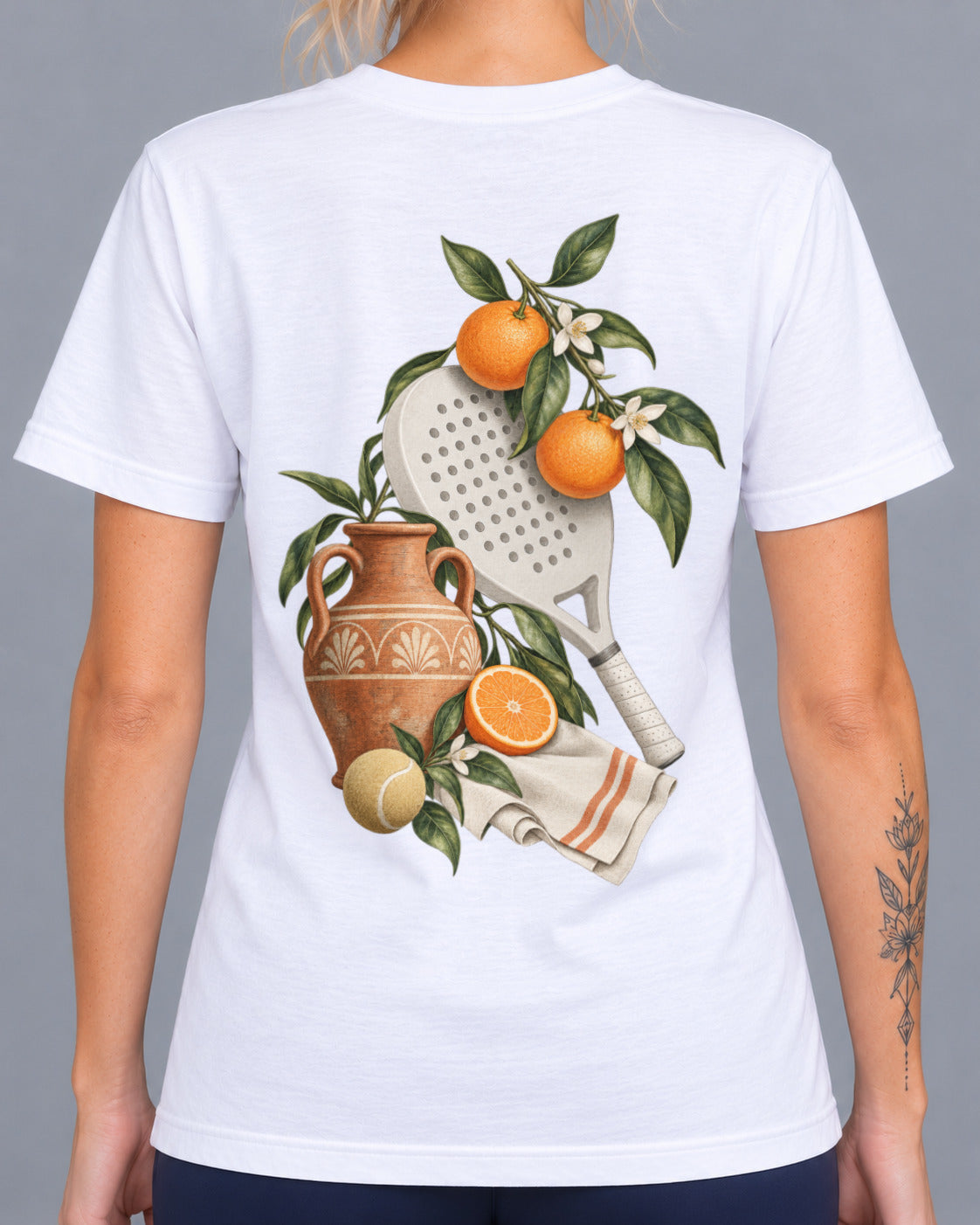 Orange Padel-T-Shirt-1