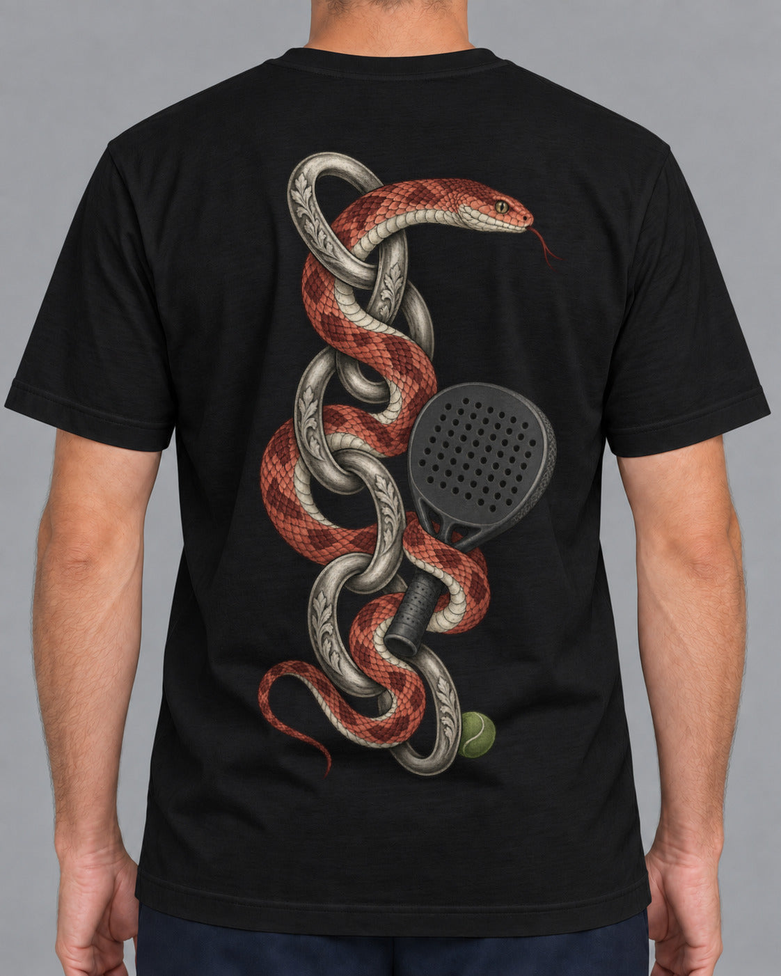 Padel-T-Shirt Ssssnake-1