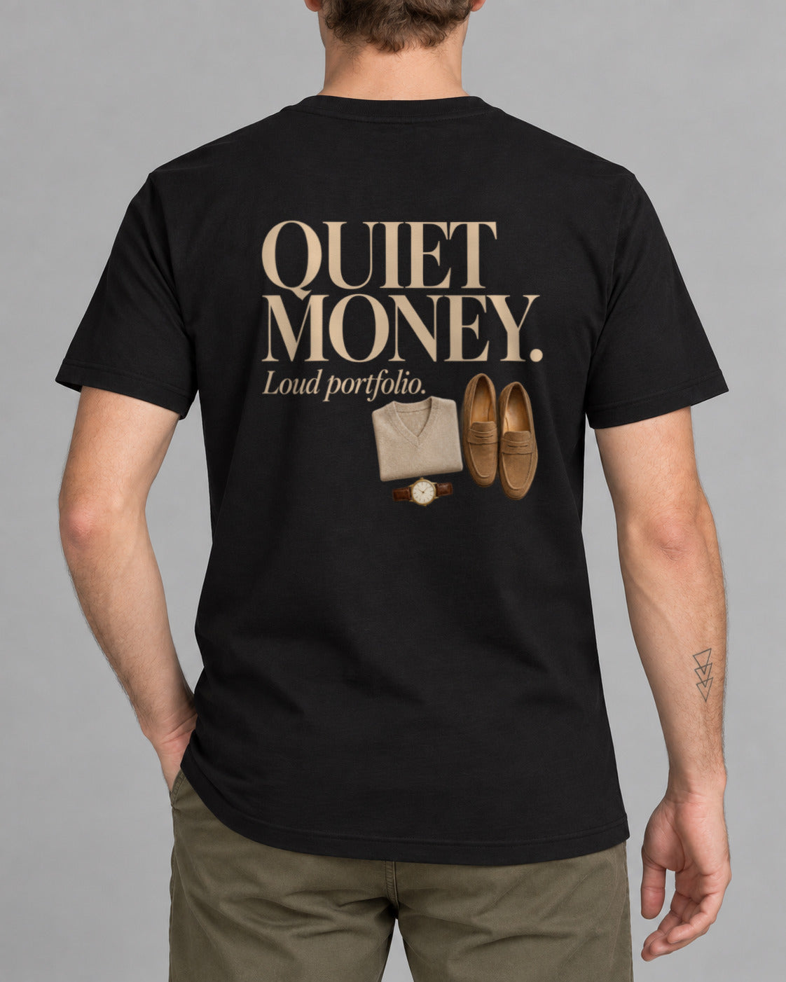 Quiet Money Loud Portfolio T-shirt
