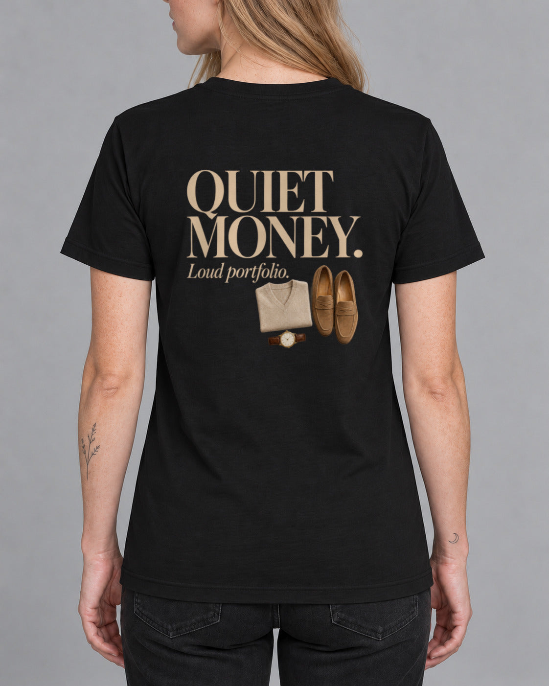 Quiet Money Loud Portfolio T-shirt