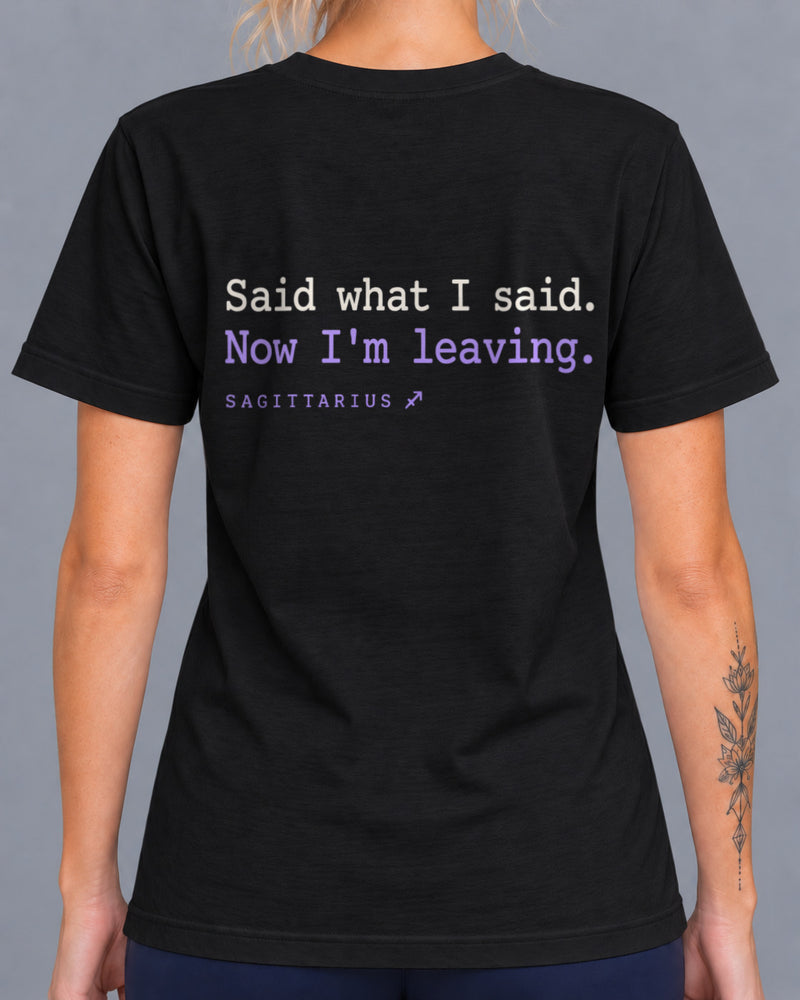 Sagittarius Leaving T-shirt-1