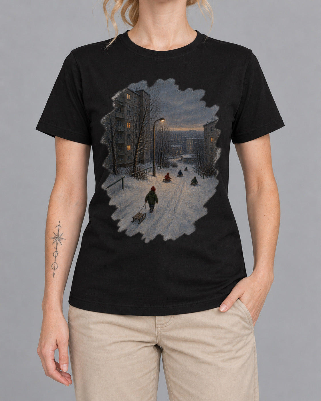 Schlitten-T-Shirt
