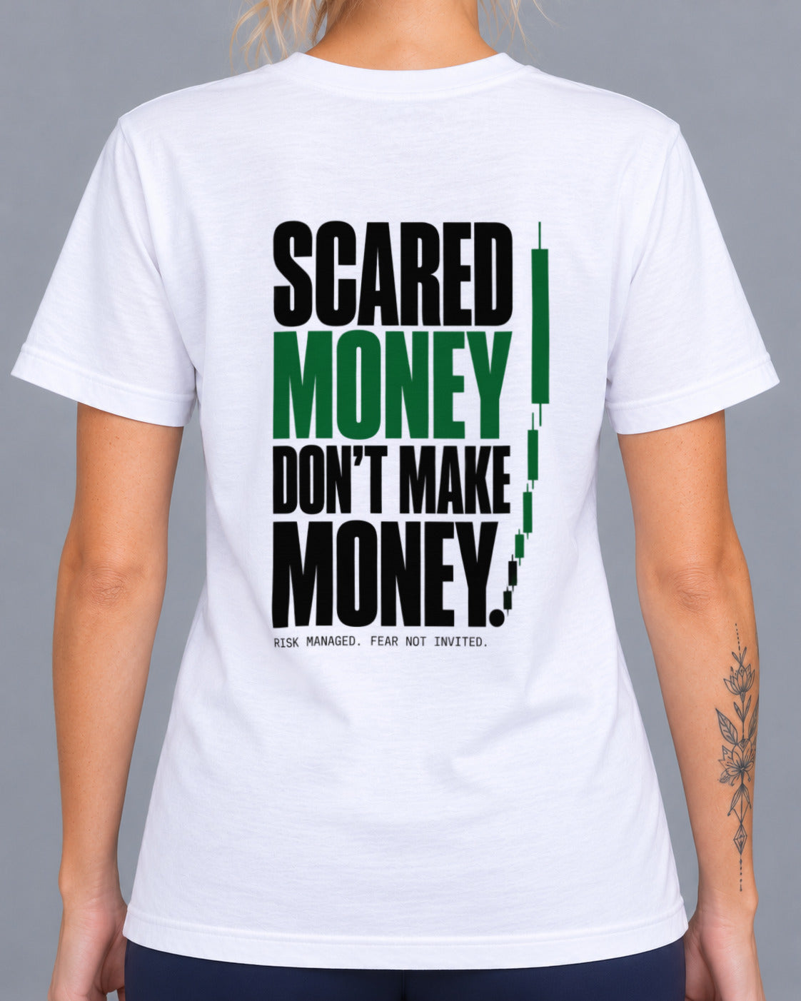 Scared Money Don't Make Money T-shirt-2