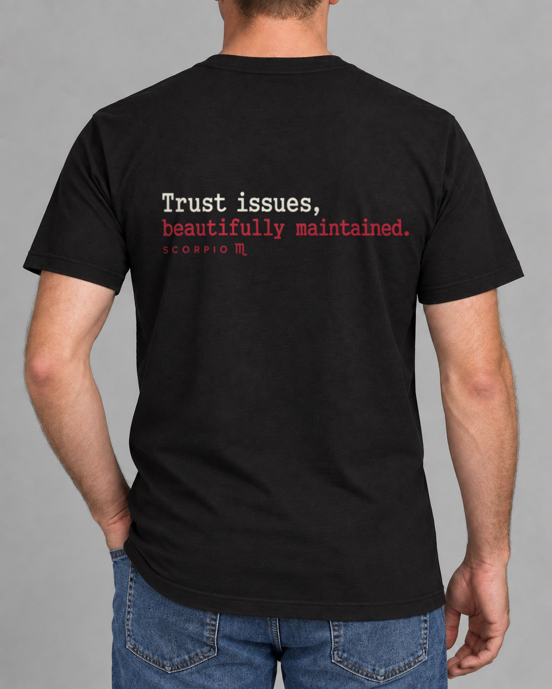 Scorpio-T-Shirt „Trust issues“
