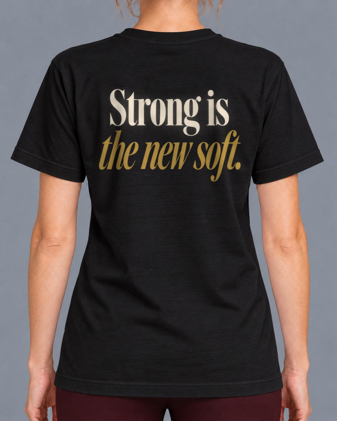 Tricou Strong Is the New Soft – culoare negru